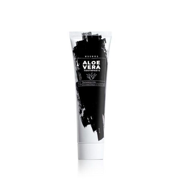 Dentifricio con Aloe Vera, Carbone Attivo e Vitamina B12